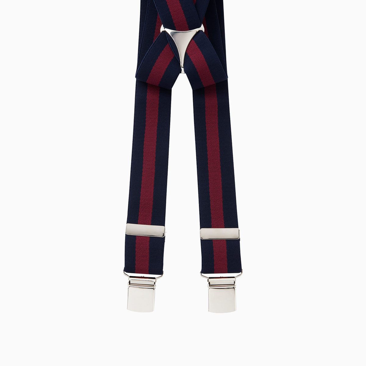 Regimental Stripe Clip End Braces