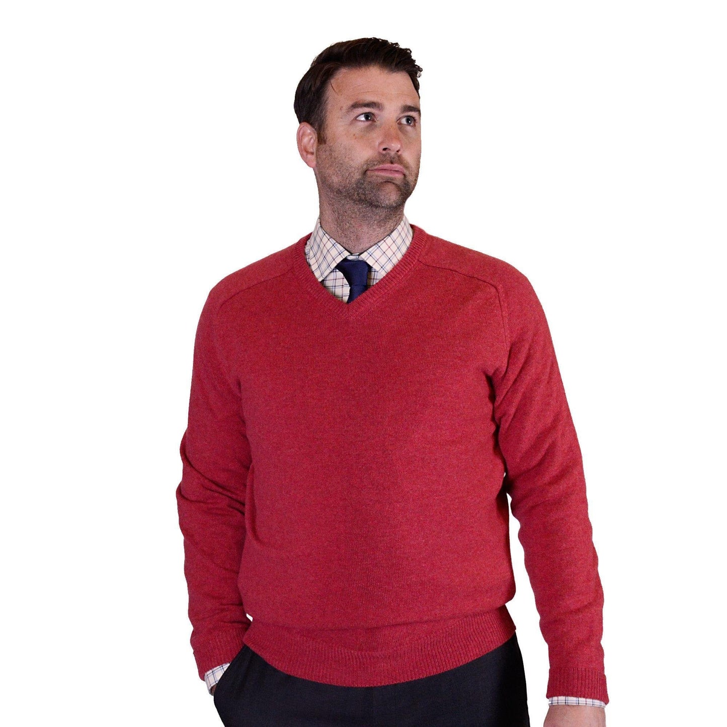Lambswool Vee Neck Sweater