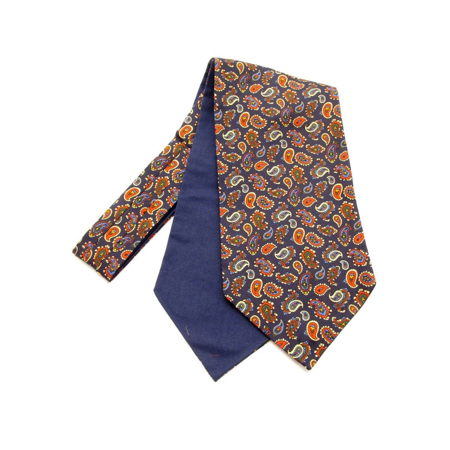 Neat Small Paisley Silk Cravat