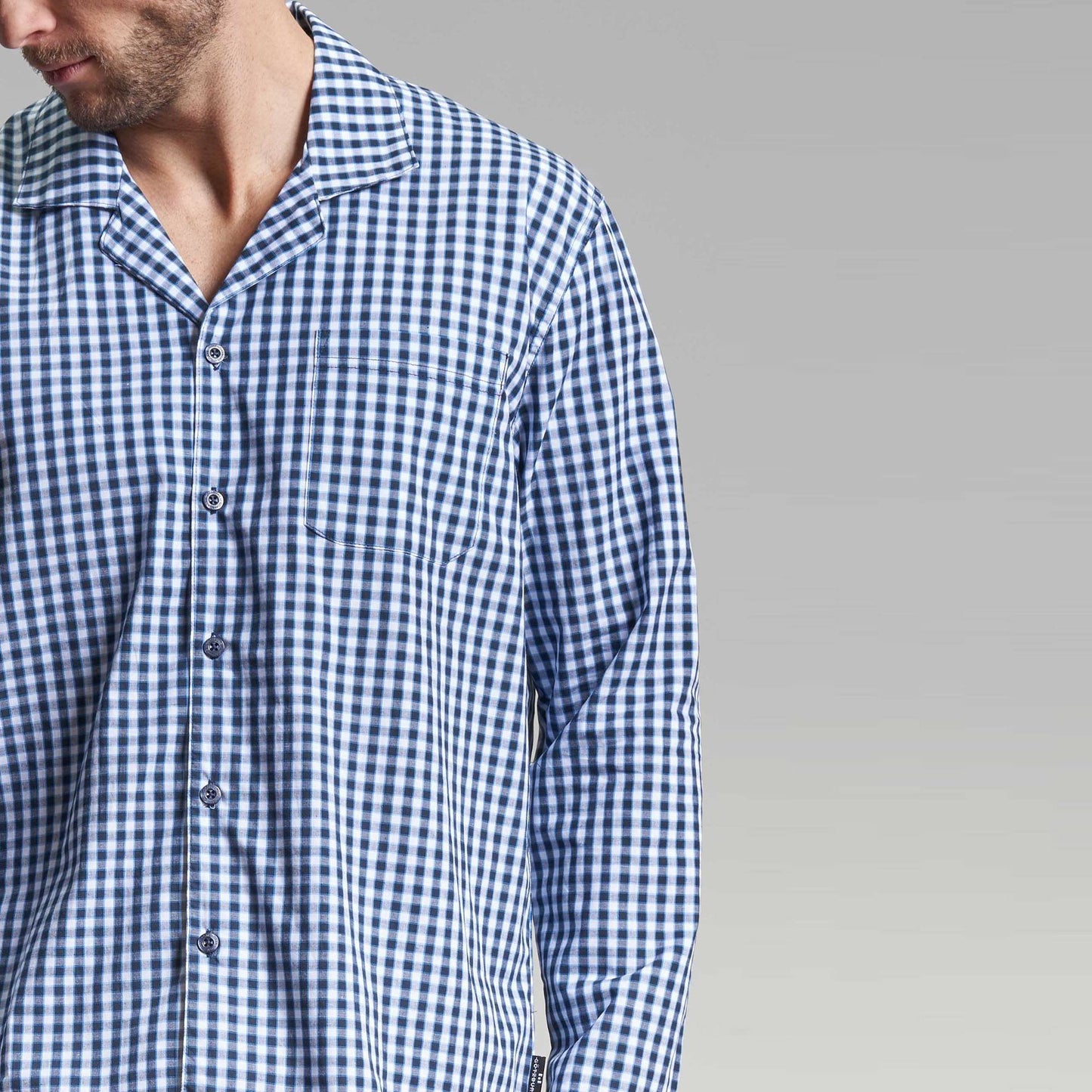 Cotton Small Check Pyjamas