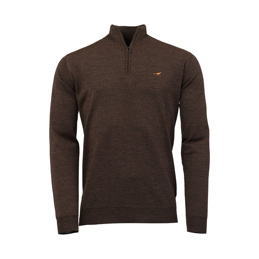 Norfolk Quarter Zip Neck Merino Knit