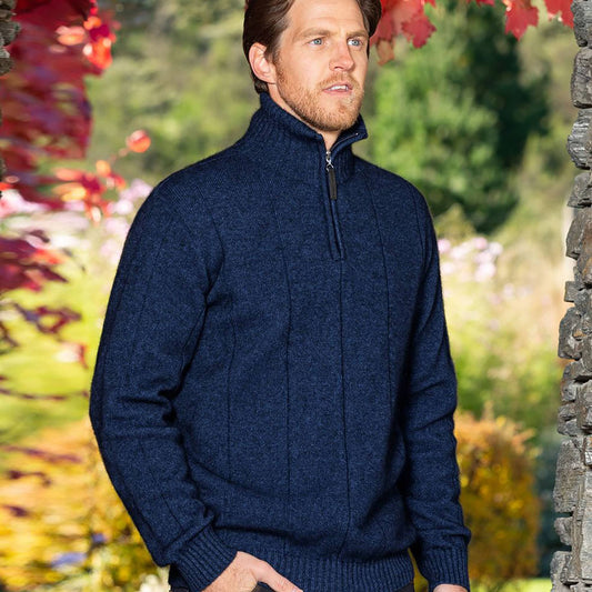 Possum Merino Javelin Zip Neck Knit