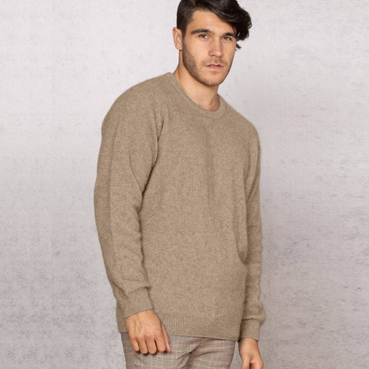 Possum Merino Cambridge Crew Neck Knit