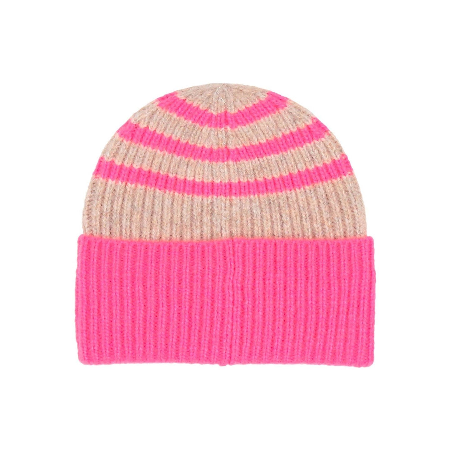 Ribbed Stripe Beanie