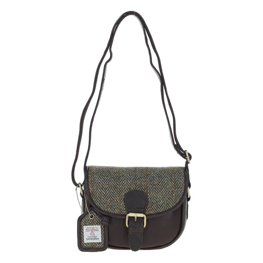 Harris Tweed Small Saddle Bag