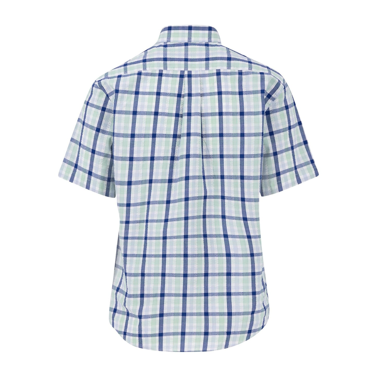 Seersucker Combi Check Shirt