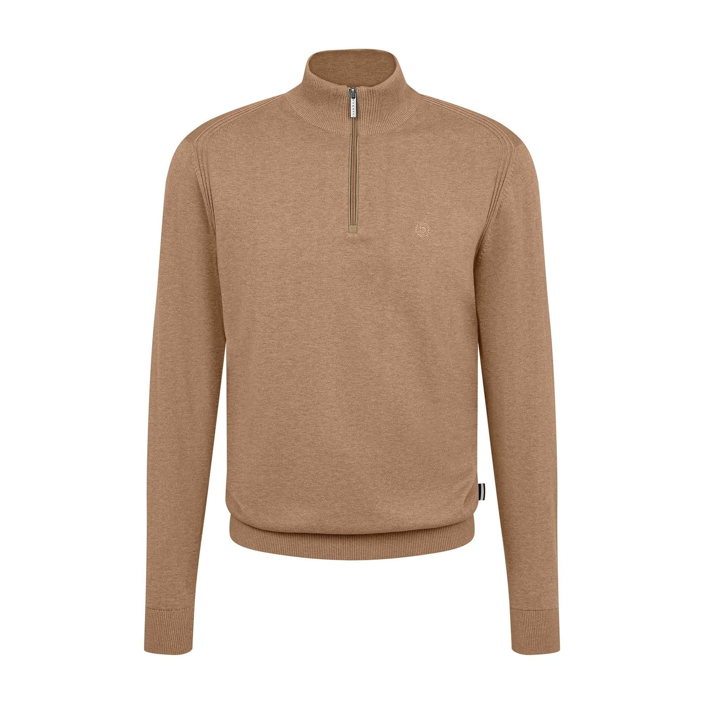 Cotton Zip Neck Knit