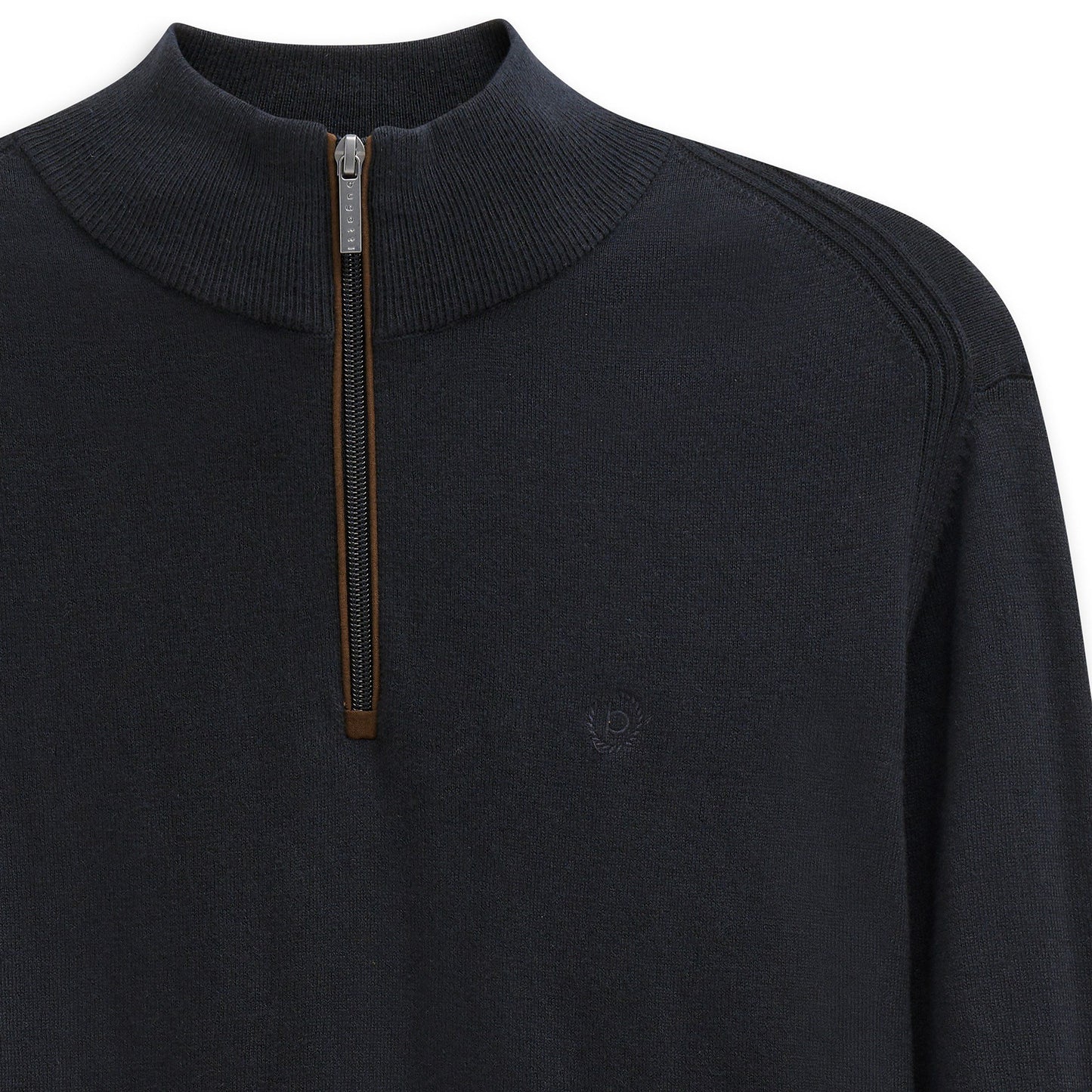 Zip Neck Cotton Cashmere Knit