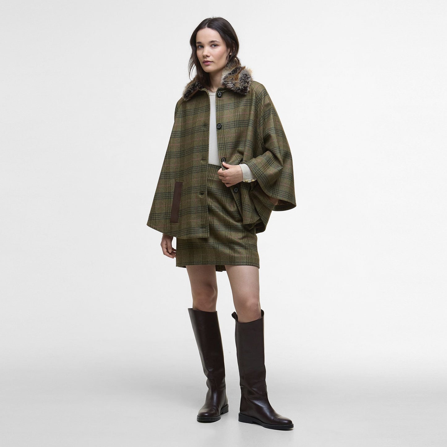 Flax Lily Wool Cape
