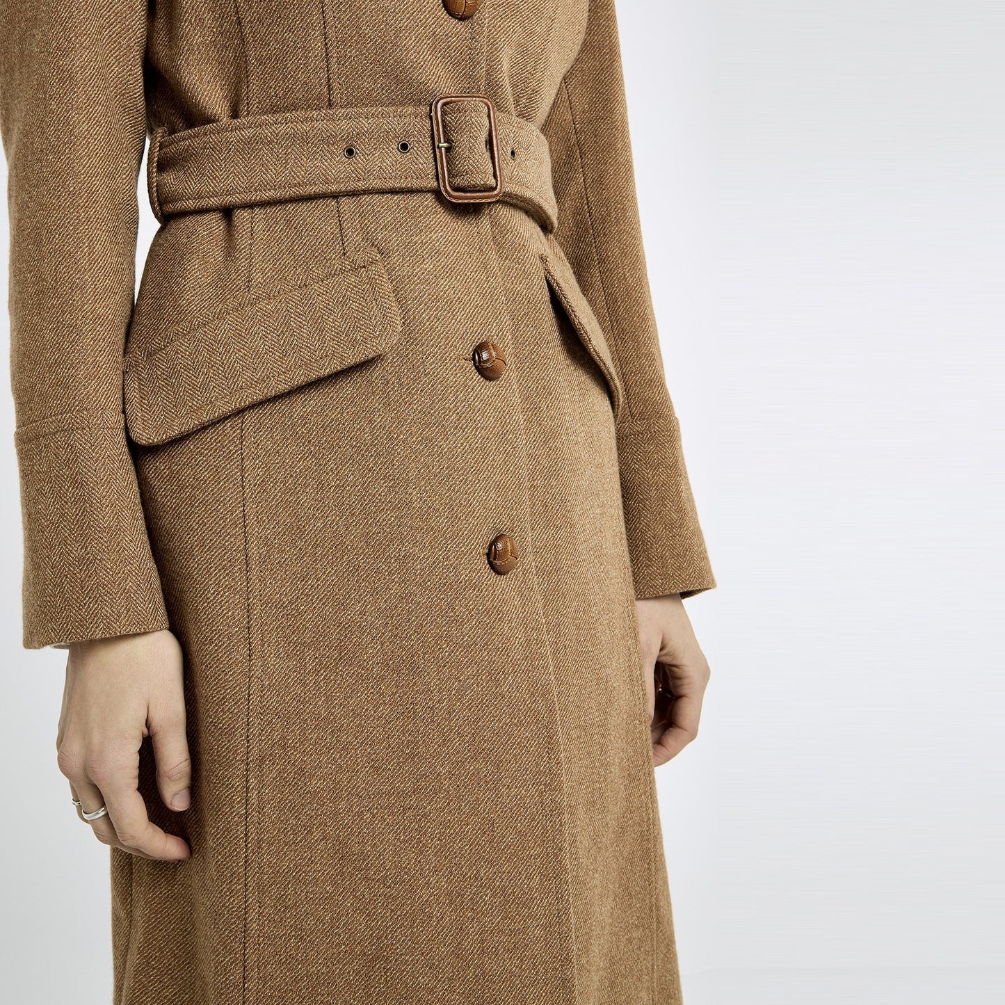 Brookvale Belted Tweed Coat