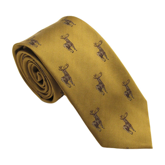 Standing Stag Silk Tie