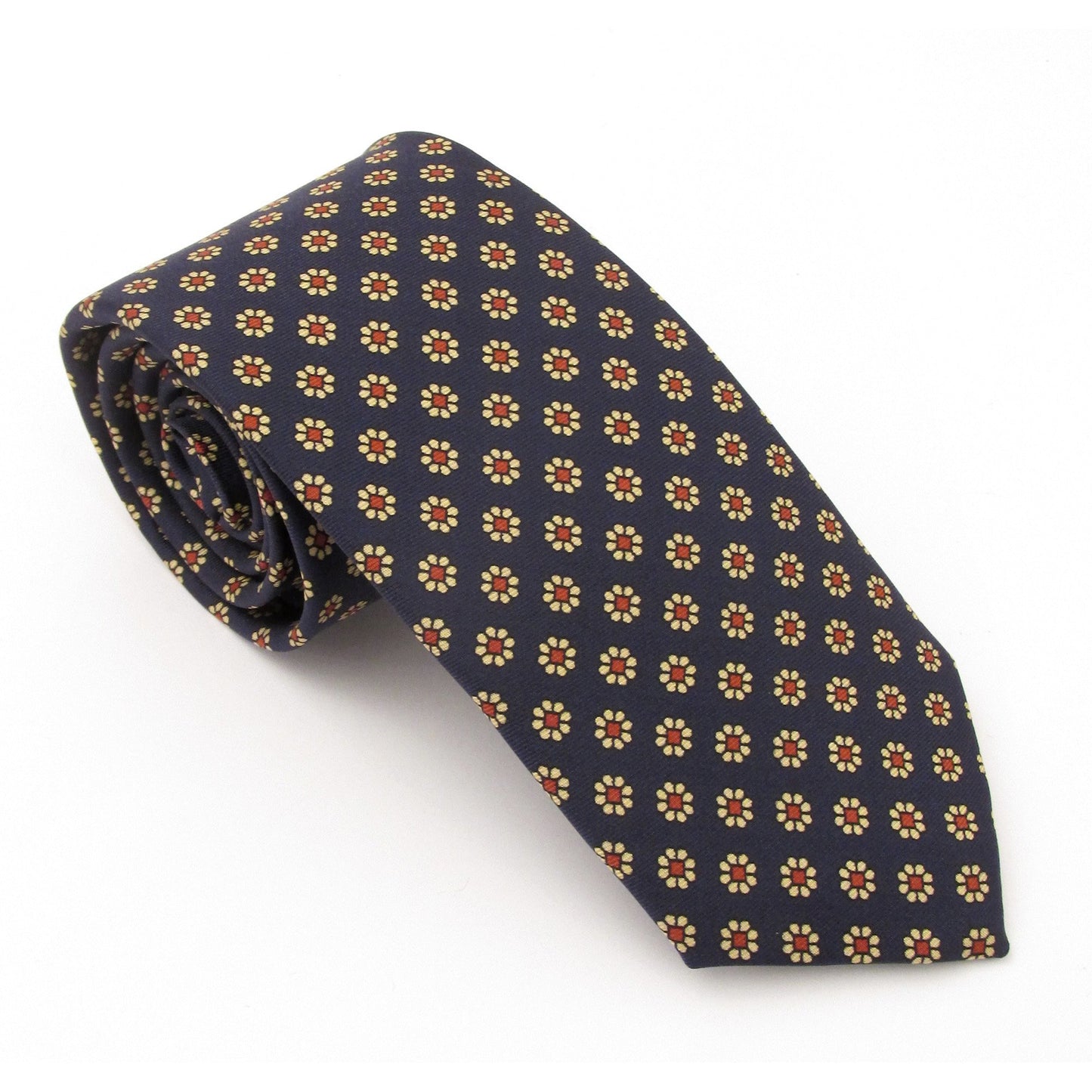 English Silk Flower Tie