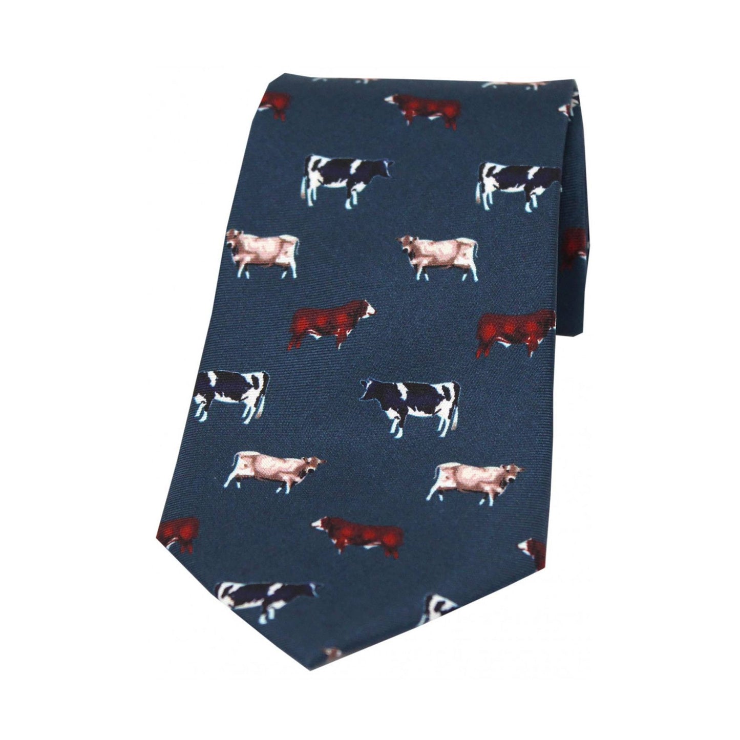 Cow Breeds Country Silk Tie
