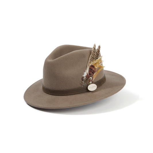 Suffolk Fedora Bronze Side Feather