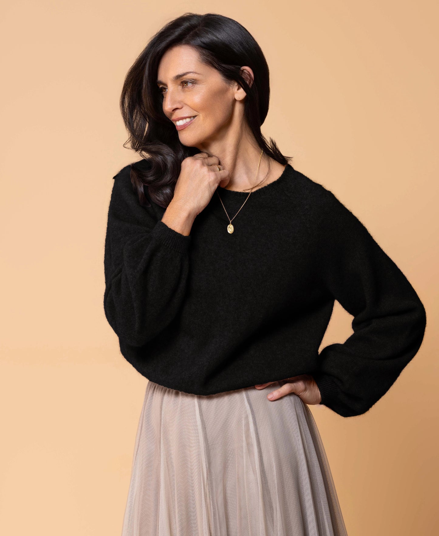 Possum Merino Bellow Sleeve Top