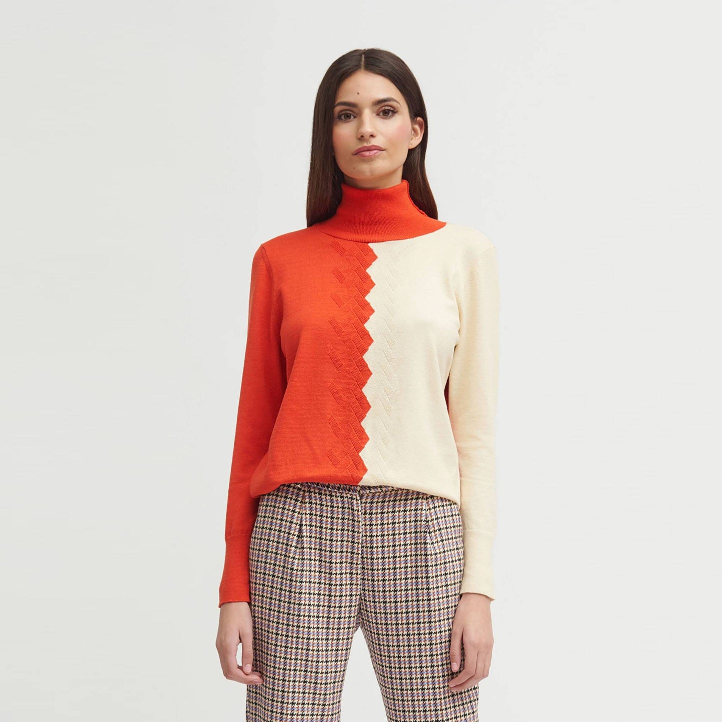 Friol ZigZag Roll Neck
