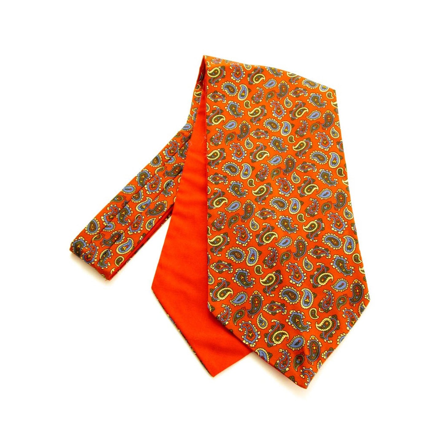 Neat Small Paisley Silk Cravat