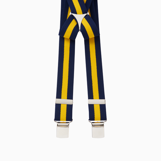 Regimental Stripe Clip End Braces
