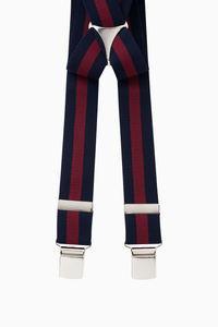 Regimental Stripe Clip End Braces