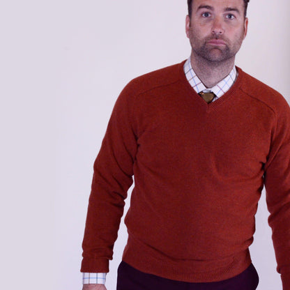 Lambswool Vee Neck Sweater