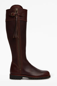 Long Leather Tassel Boot