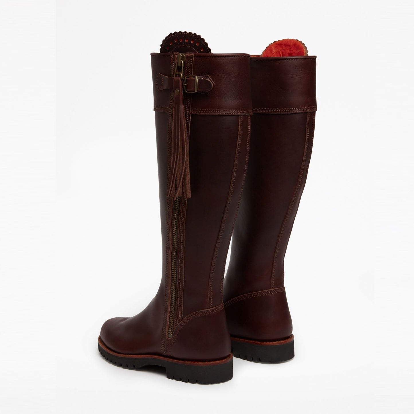 Long Leather Tassel Boot