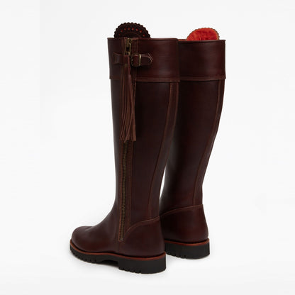Long Leather Tassel Boot
