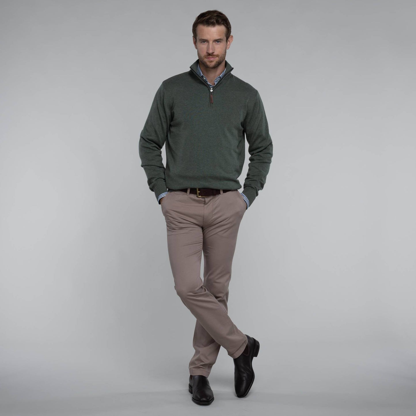 Porthmeor Pima Cotton Quarter Zip