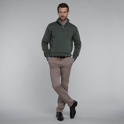 Porthmeor Pima Cotton Quarter Zip
