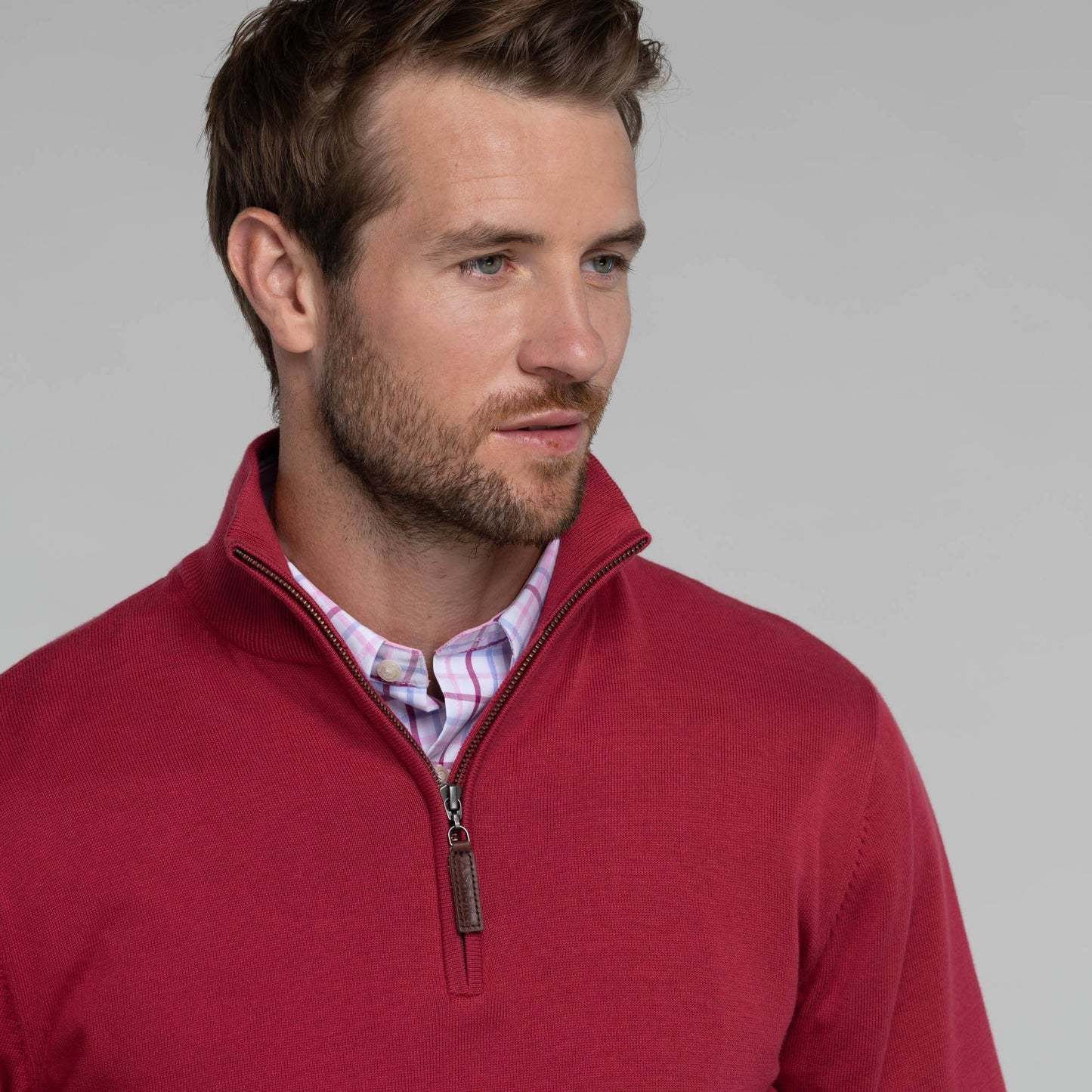 Porthmeor Pima Cotton Quarter Zip