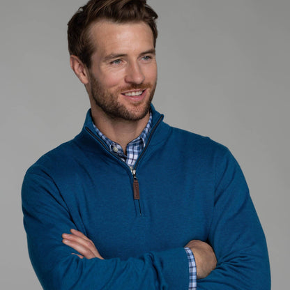 Porthmeor Pima Cotton Quarter Zip
