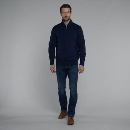 Porthmeor Pima Cotton Quarter Zip