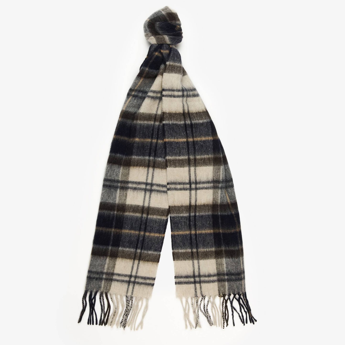 Wool Cashmere Tartan Scarf