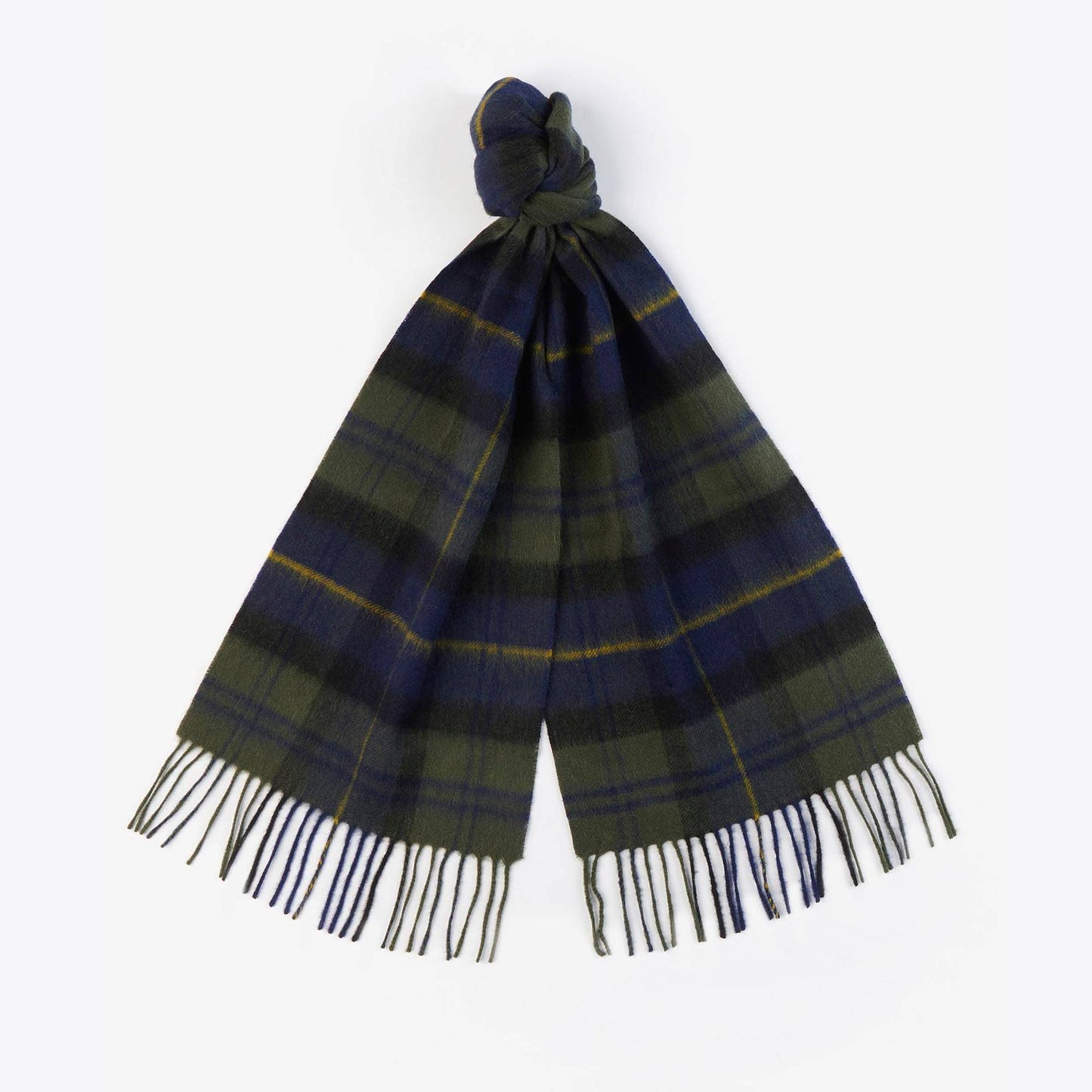 Wool Cashmere Tartan Scarf
