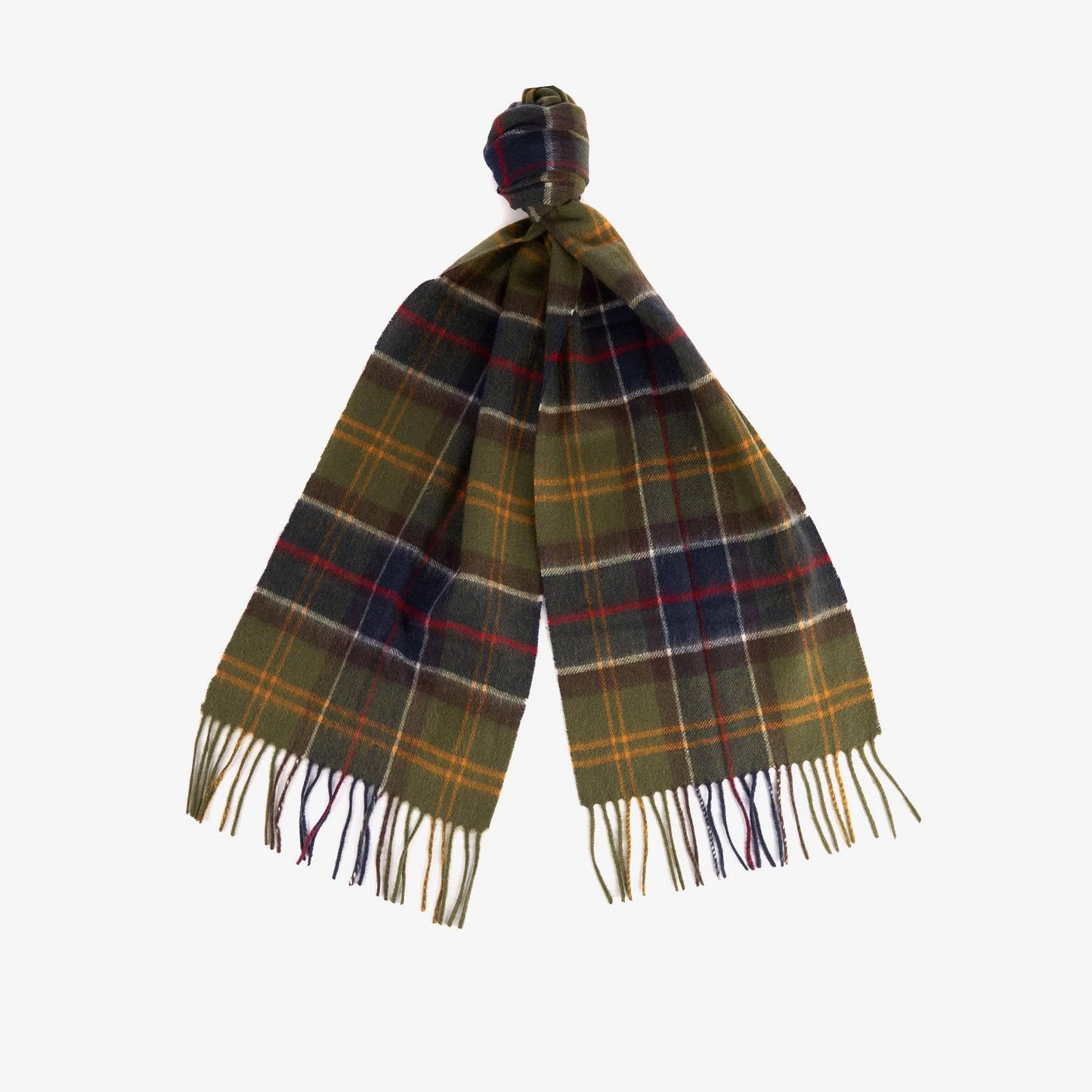 Wool Cashmere Tartan Scarf