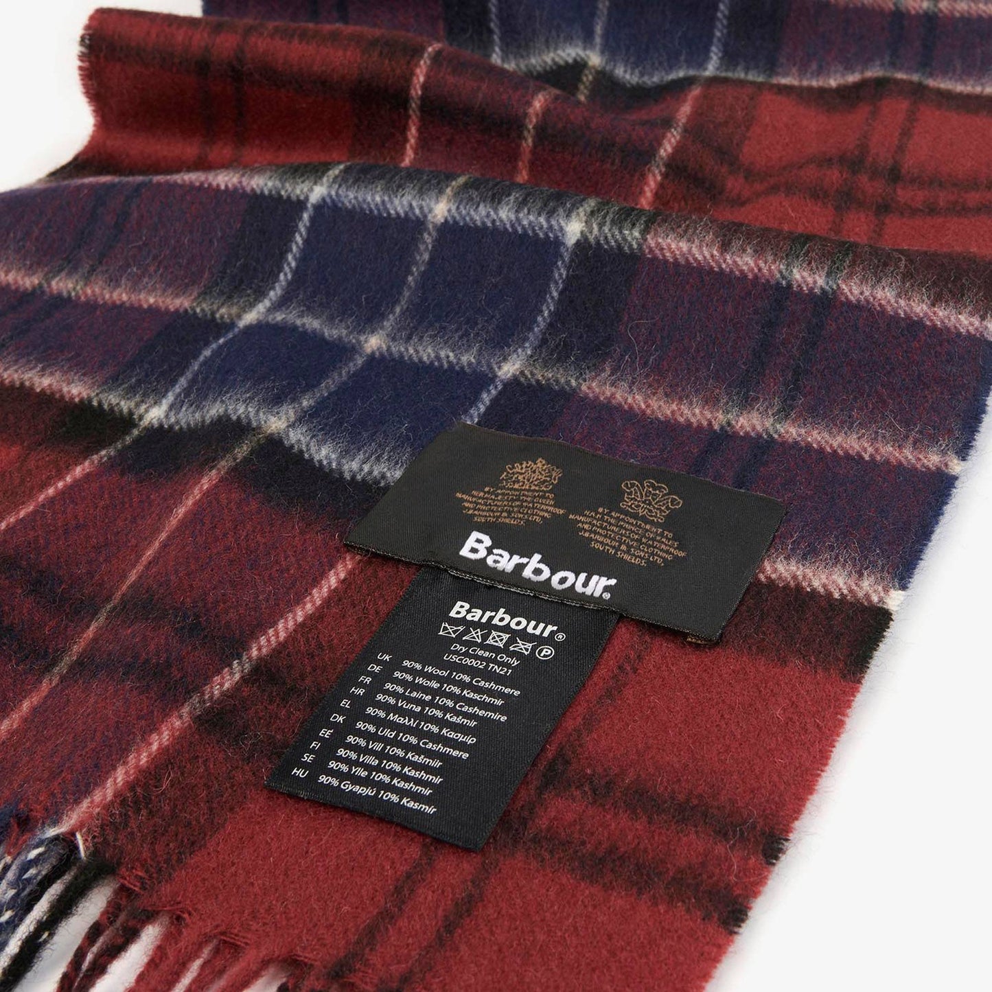 Wool Cashmere Tartan Scarf