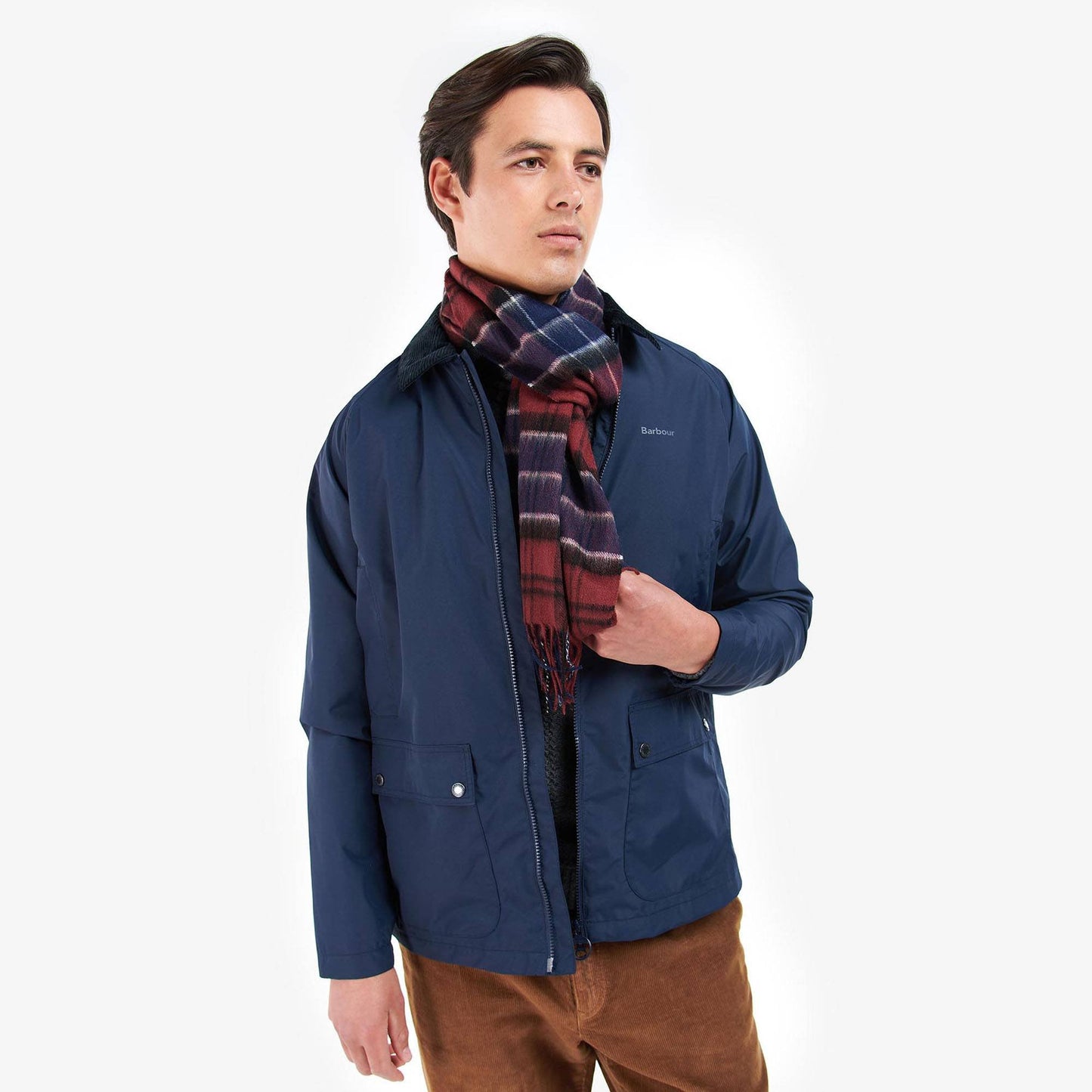Wool Cashmere Tartan Scarf