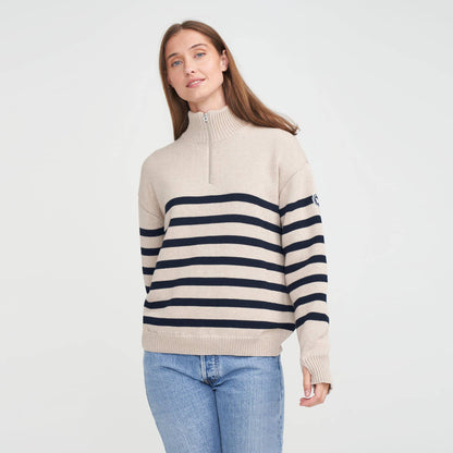 Regina Windproof Regina Stripe Zip Neck