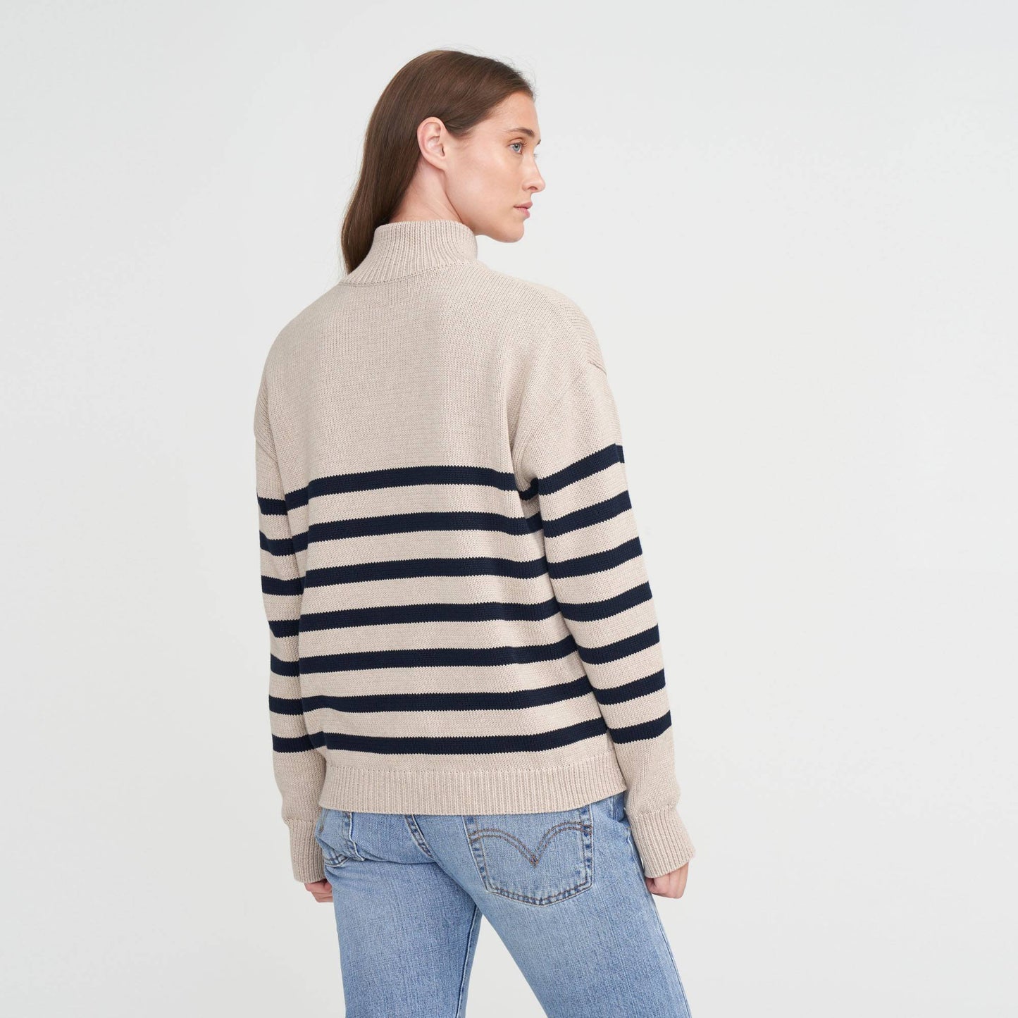 Regina Windproof Regina Stripe Zip Neck