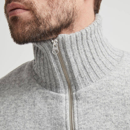 Mans Windproof Full Zip Knit