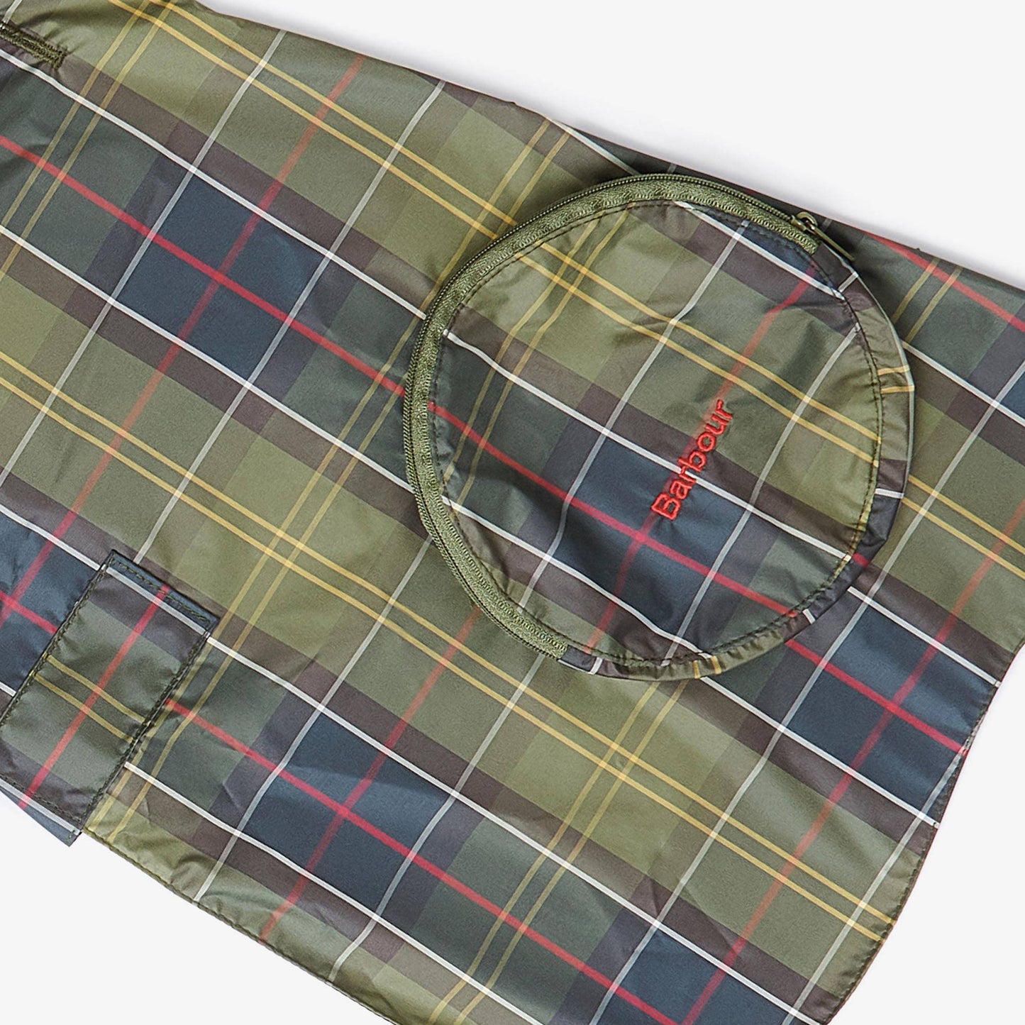 Packable Tartan Dog Coat