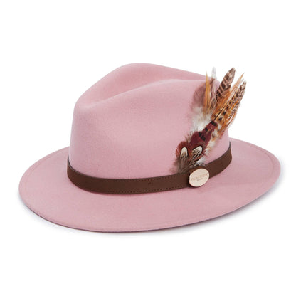 Suffolk Fedora Bronze Side Feather