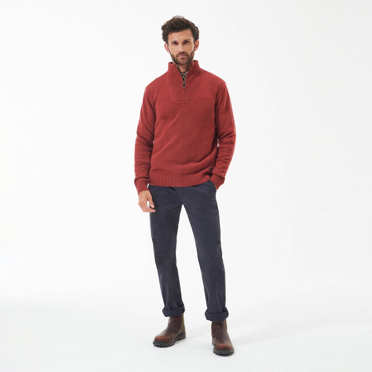Nelson Essential Half Zip Knitted Jumper