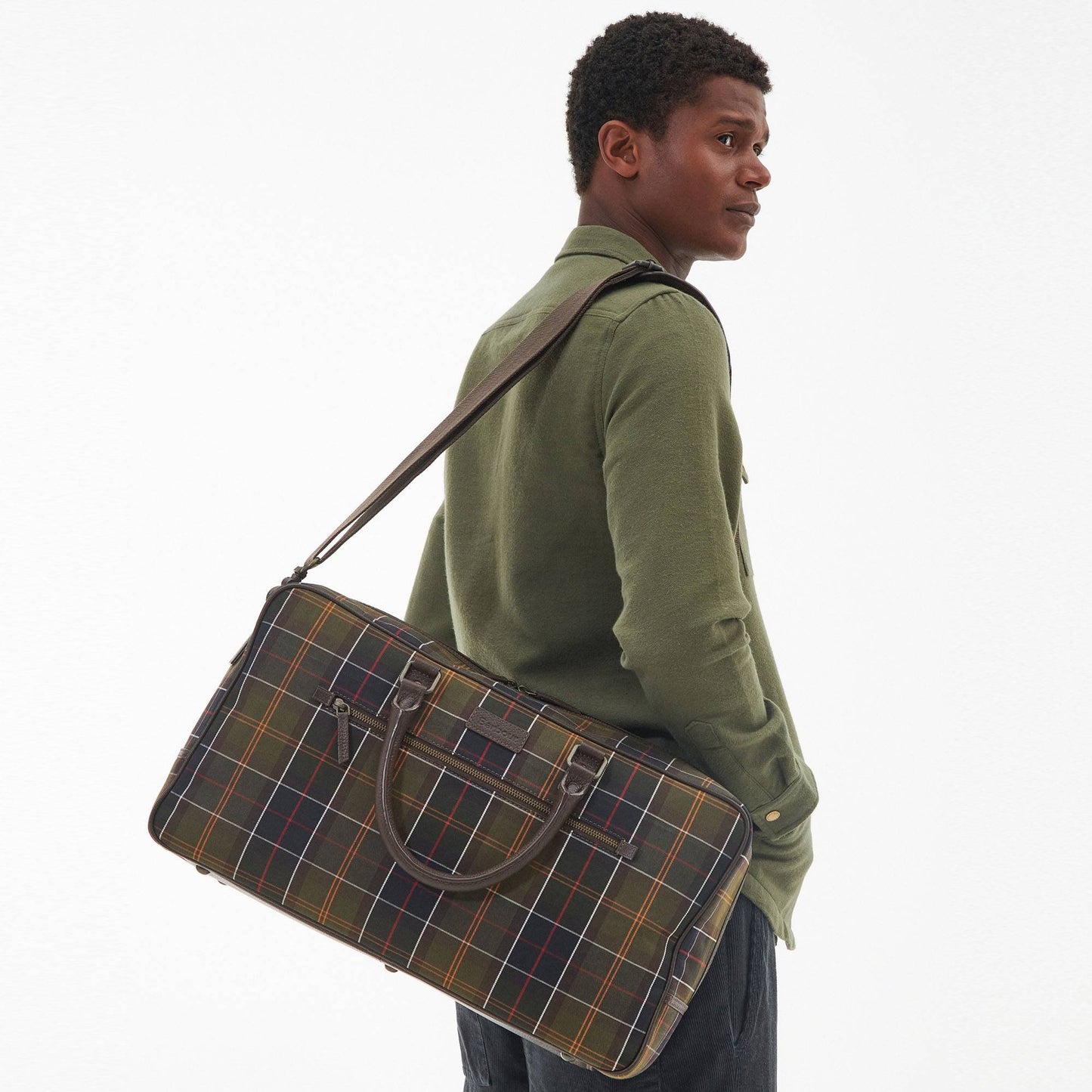 Tartan & Leather Holdall