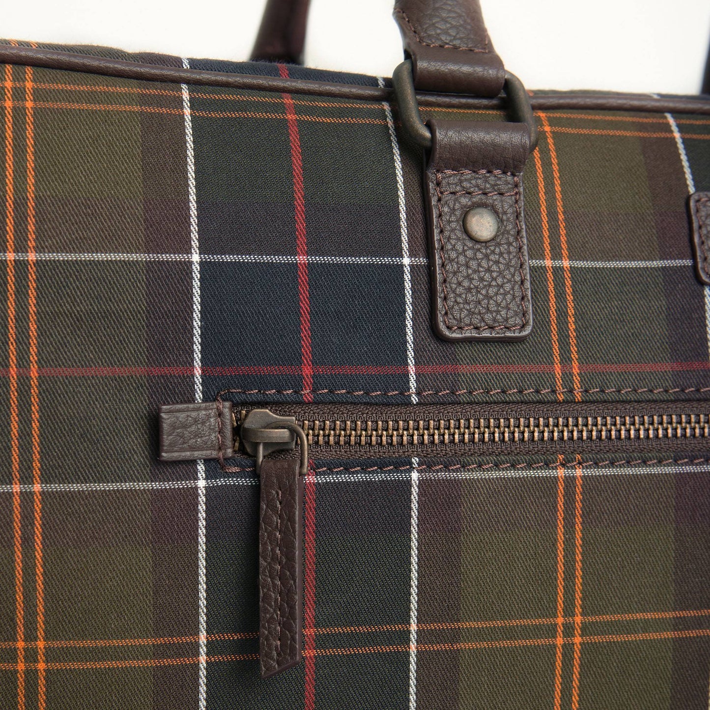 Tartan & Leather Holdall
