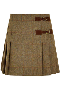 Blossom Pleated Tweed Skirt