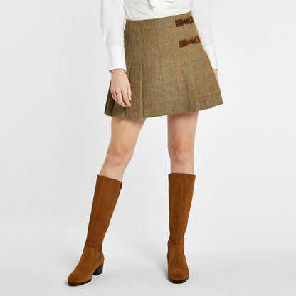 Blossom Pleated Tweed Skirt