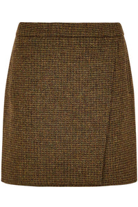 Buckthorn Wrap Tweed Skirt