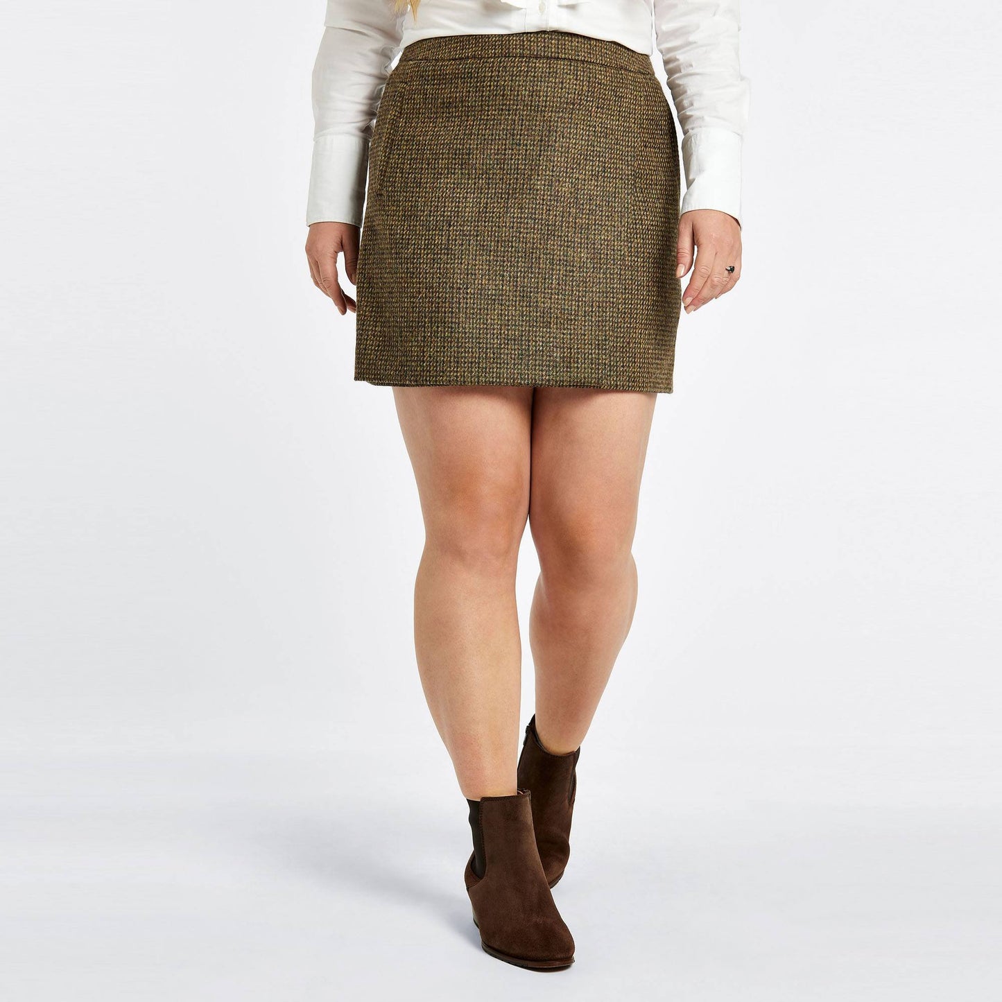 Buckthorn Wrap Tweed Skirt