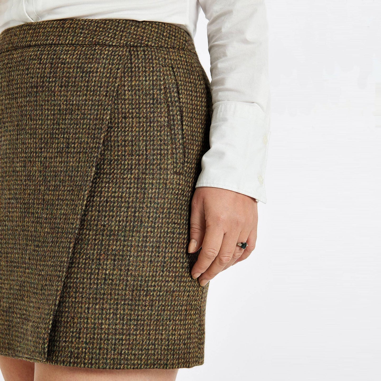 Buckthorn Wrap Tweed Skirt